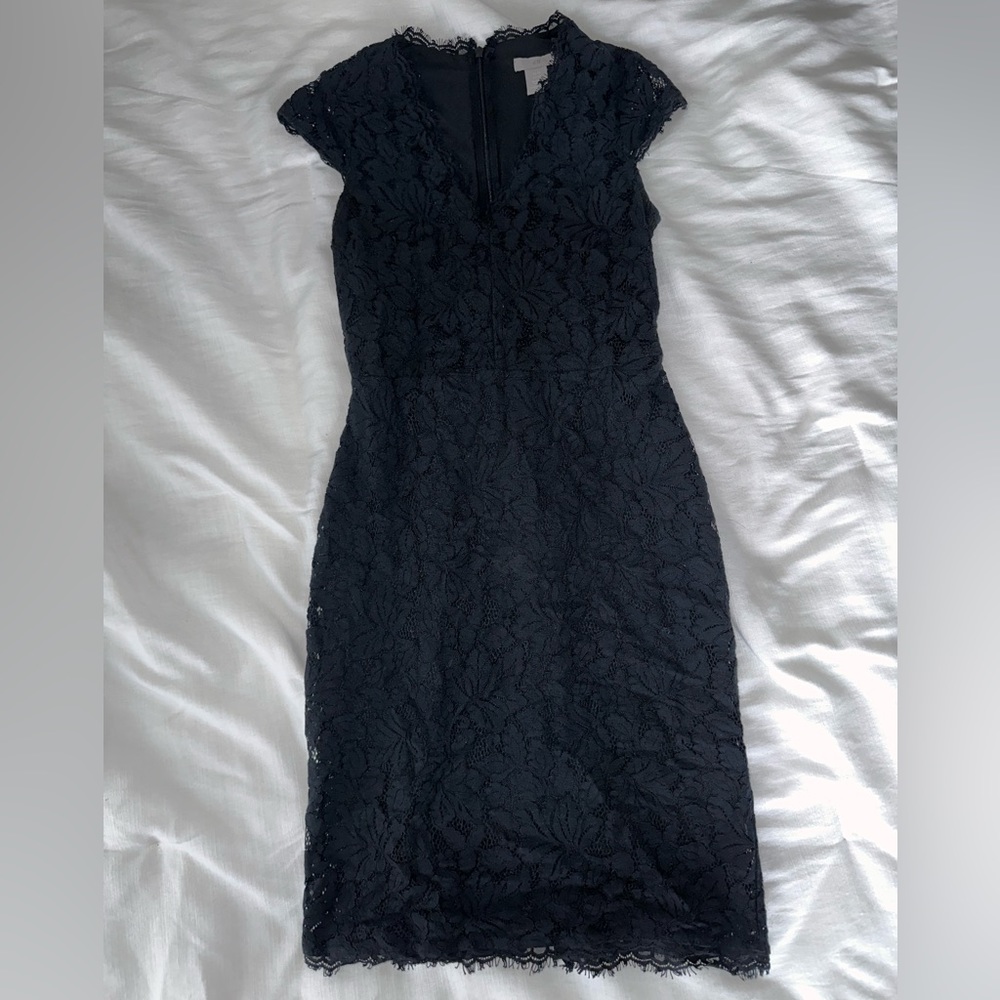 Black body con dress, lace